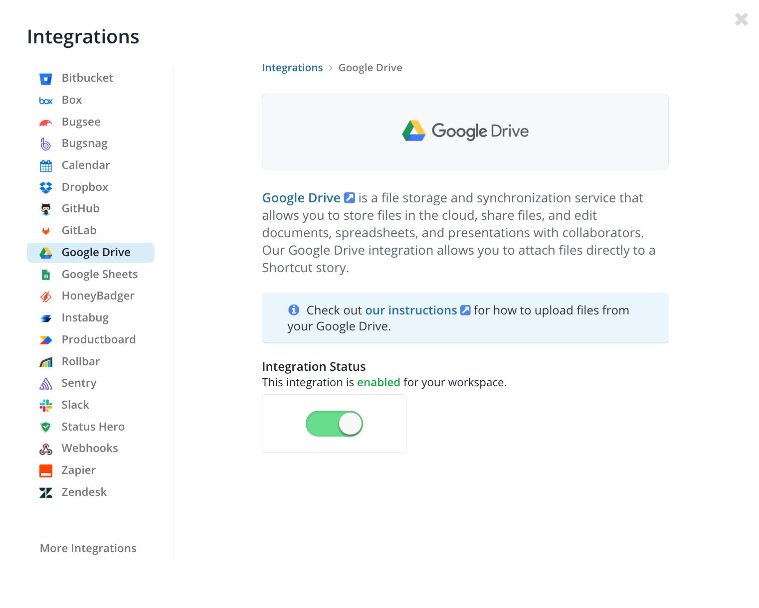 Google Drive Instructions