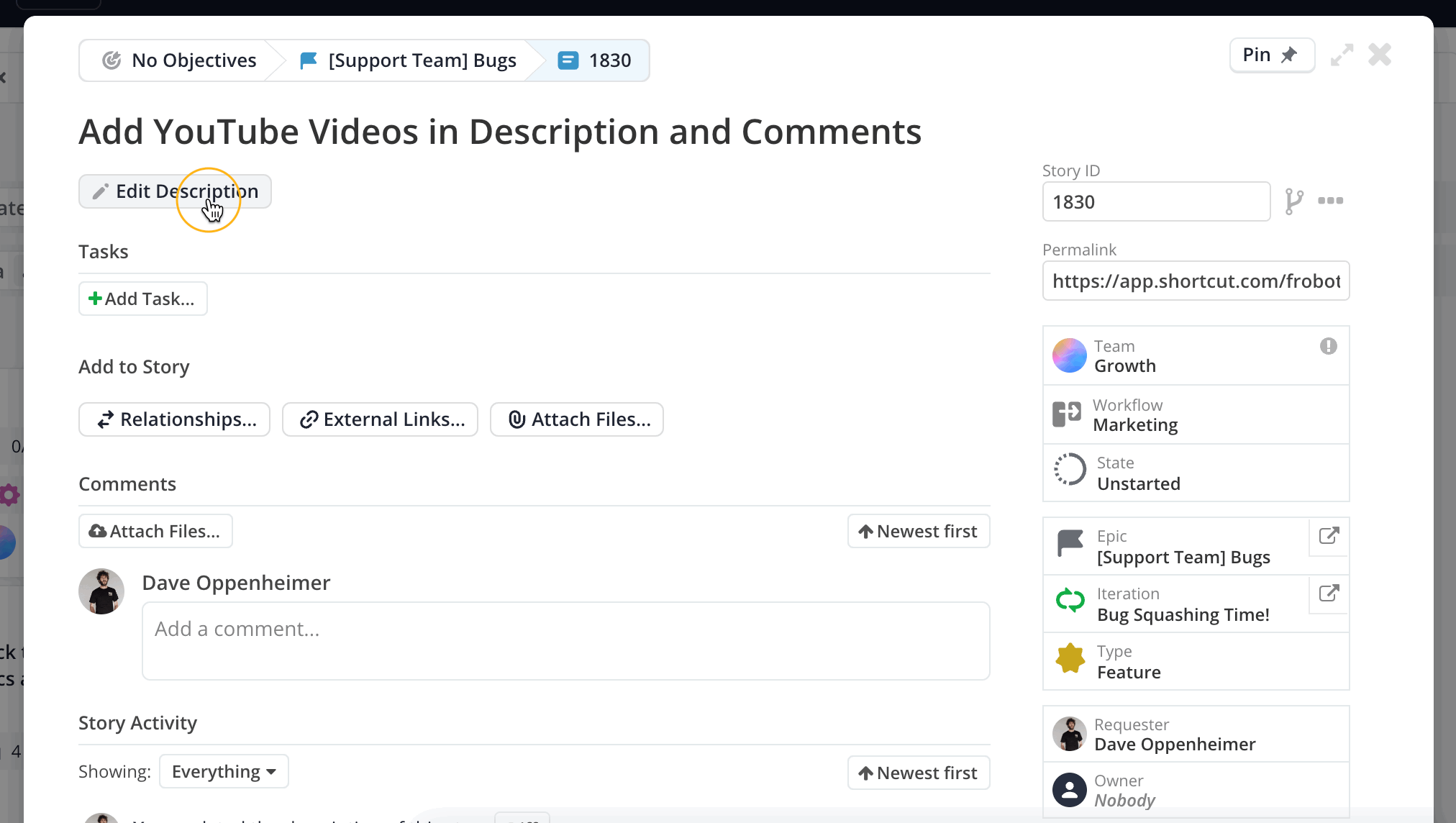 YouTube integration.gif