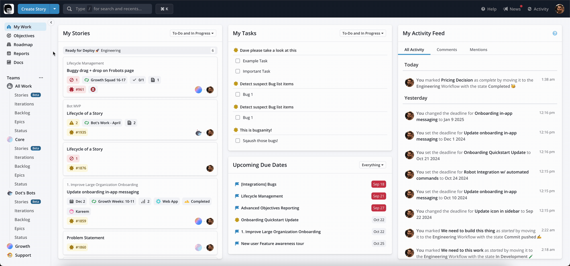 The Reports Page