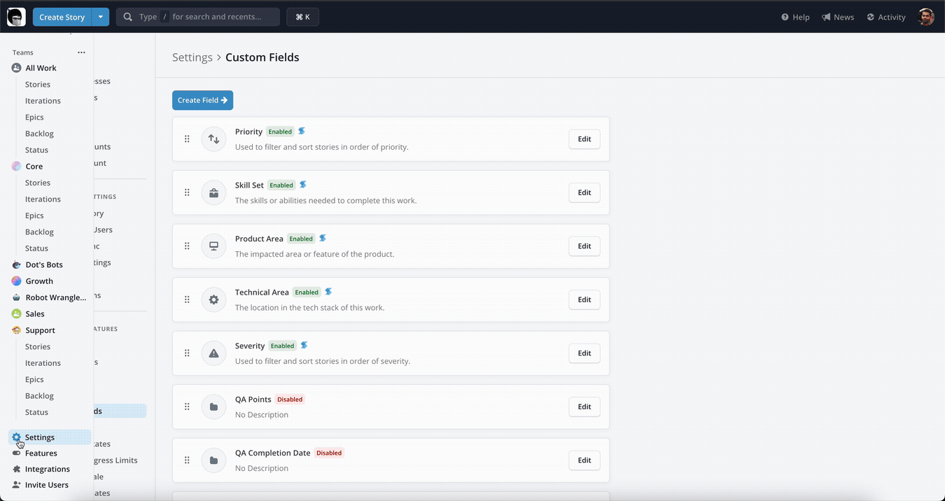 Custom Fields Overview