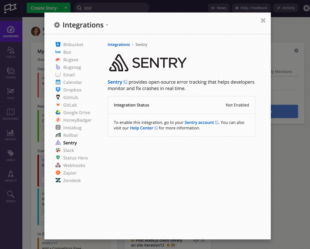 Setting_up_the_Sentry_Integration.gif