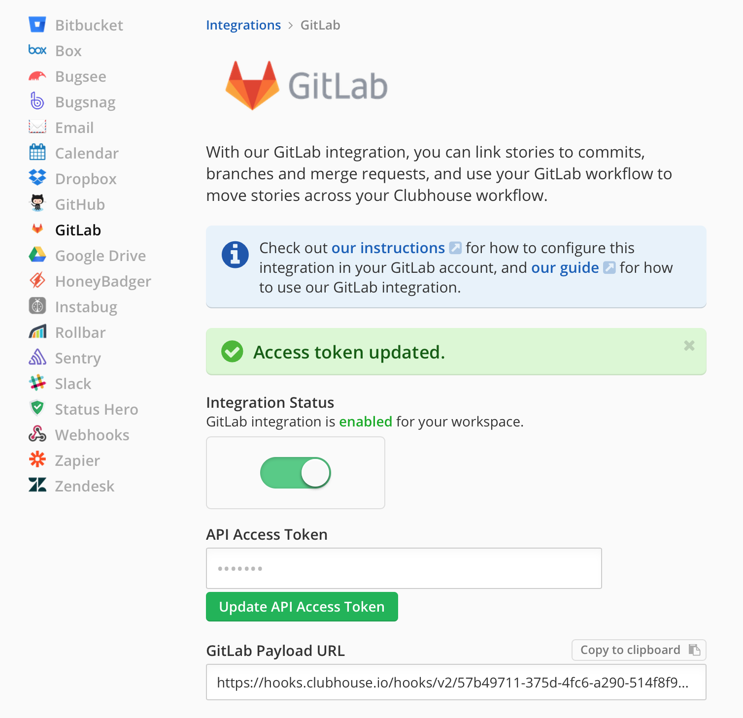 Clubhouse_GitLab_Access_Token_added.png